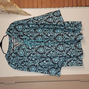 🔥$5 Plus Turquoise Blouse